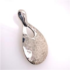 James Avery Hammered Pear Drop Sterling Silver Pendant